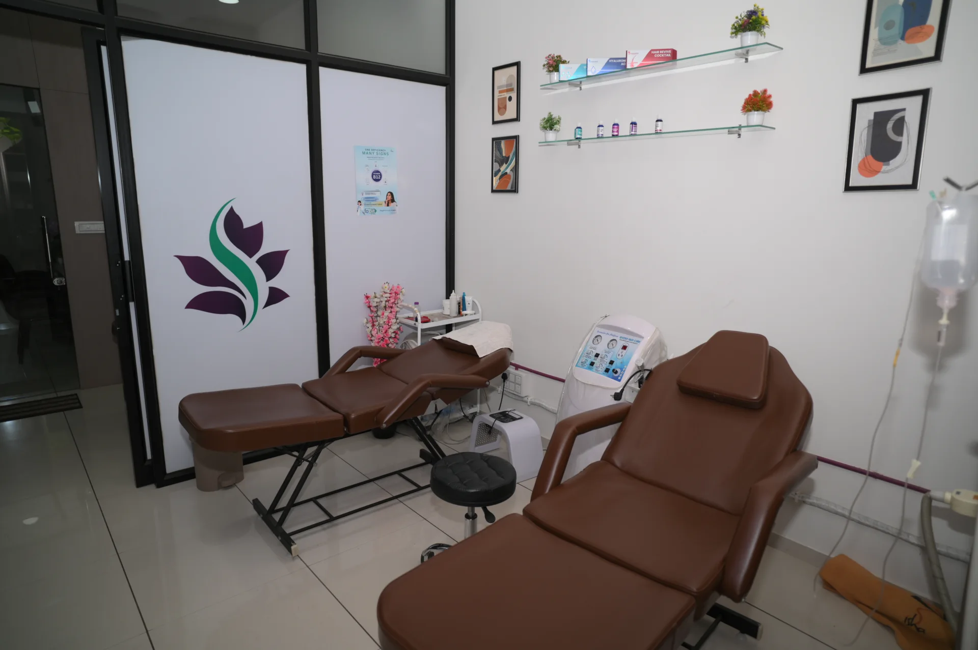 Treatment room at Shree Hari Clinic, Nikol