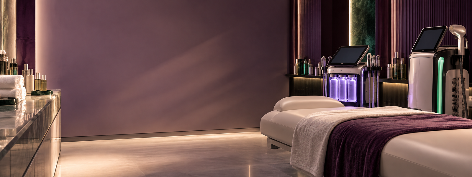 Modern skin and laser treatment room at Shree Hari Clinic
